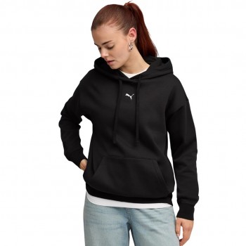 Bluza damska Puma ESS Centered Cat Logo Relaxed Hoodie czarna 692917 01 L