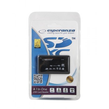 Esperanza EA119 card reader Black USB 2.0