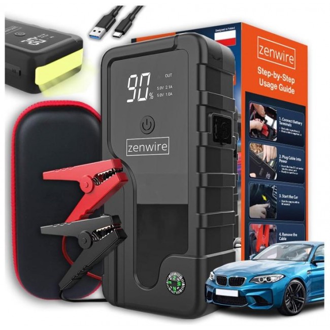 Zenwire Urządzenie rozruchowe Jump Starter Powerbank samochodowy 6400 mAh CY16