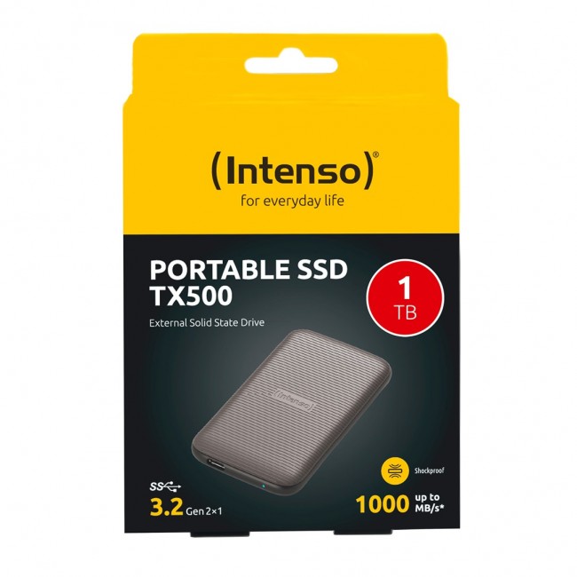 Intenso Lesen/Schreiben bis zu 1000 MB/s/1TB USB Type-C 3.2 Gen 2 (3.1 Gen 2) Brown