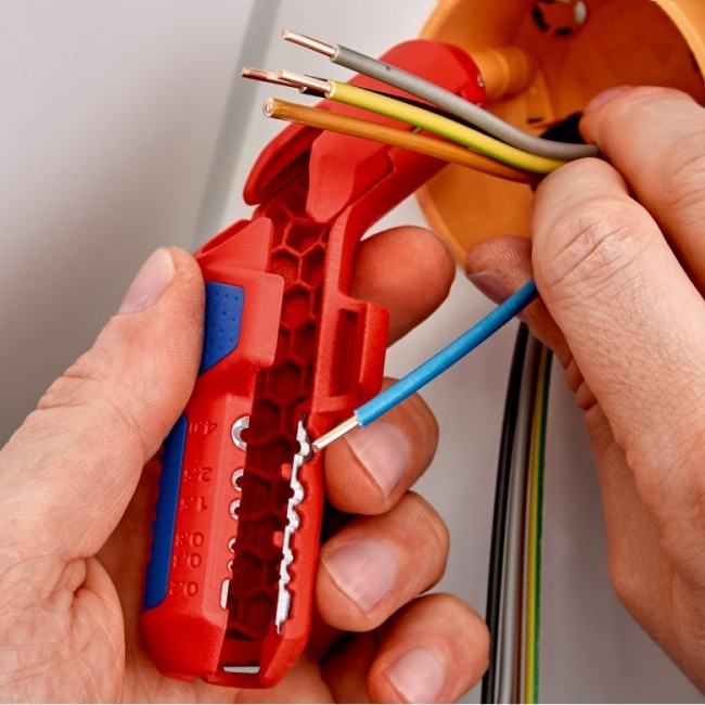 Knipex ErgoStrip cable stripper Blue, Red
