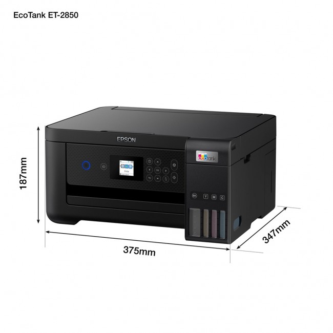 Printer Epson EcoTank ET-2850 3in1 Inkjet A4 WiFi/WLan Duplex Printer Epson EcoTank ET-2850 3in1 Inkjet A4 WiFi/WLan Duplex