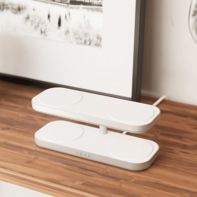 ZENS ZEQC01W/00 mobile device charger Headphones, Smartphone, Smartwatch White AC Wireless charging Fast charging Indoor