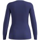 Odlo BL TOP crew neck s/s ACTIVE WARM long-sleeved thermal underwear, size M, blue Odlo BL TOP crew neck s/s ACTIVE WARM long-sleeved thermal underwear, size M, blue