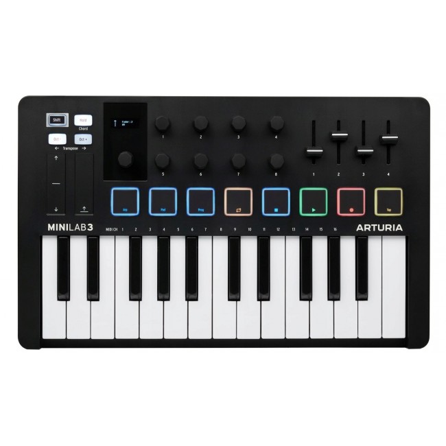 Arturia MiniLab 3 - MIDI control keyboard, black