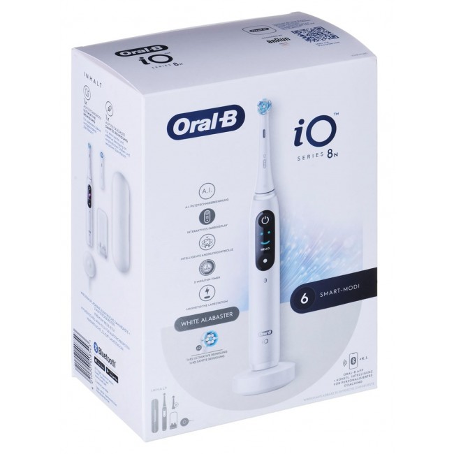 Oral-B iO Series 8N Adult Vibrating toothbrush White Oral-B iO Series 8N Adult Vibrating toothbrush White