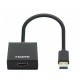 Manhattan USB-A to HDMI Cable, 1080p@60Hz, Converts USB 3.2 Gen1 (aka USB 3.0) signal to HDMI, 15cm, Black, Male to Female, Three Year Warranty
