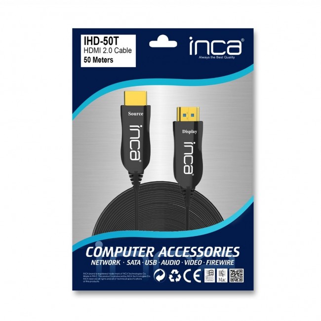 Inca IHD-50T HDMI cable 50 m HDMI Type A (Standard) Black