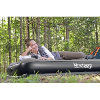 Bestway Tritech Queen Air Mattress with Built-in USB Pump 2.03 m x 1.52 m x 36 cm