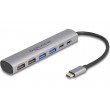 DeLOCK 6 Port USB Hub with 4 x USB Type-A female and 2 x USB Type-C female