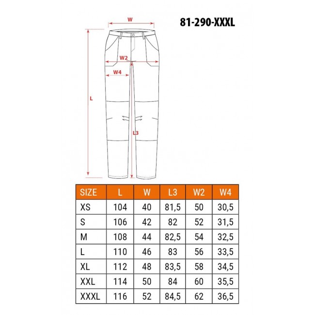 NEO tools 81-290-XXXL protective trousers Black