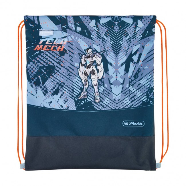 Herlitz Loop Plus TechMech school bag set Boy Polyester Blue, Orange