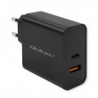 Qoltec Super Quick PD Charger | 1xUSB-C | 1xUSB | 90W | 5-20V | 2.4-4.35A | Black