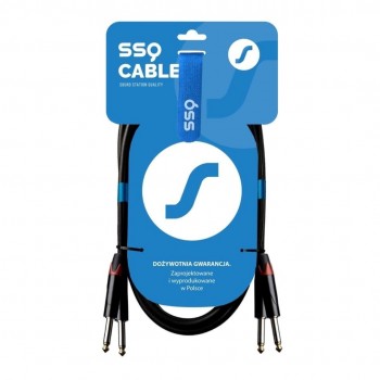 SSQ JMJM3 - Cable 2x Jack mono 6,3 mm - 2x Jack mono 6,3 mm, 3 m