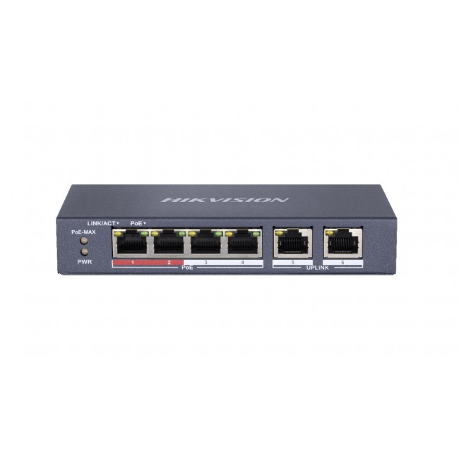 Hikvision DS-3E0106P-E/M Fast Ethernet (10/100) network links PoE support Blue