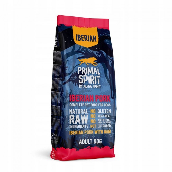 PRIMAL SPIRIT Iberian 70% Pork Ham semi-moist dog food 12 kg