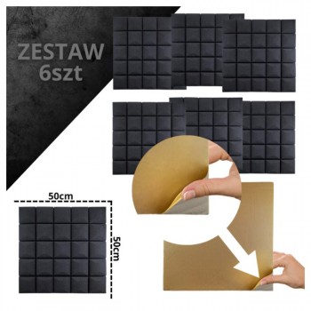 DNA AM5 BK acoustic panel set of 6 pcs. black