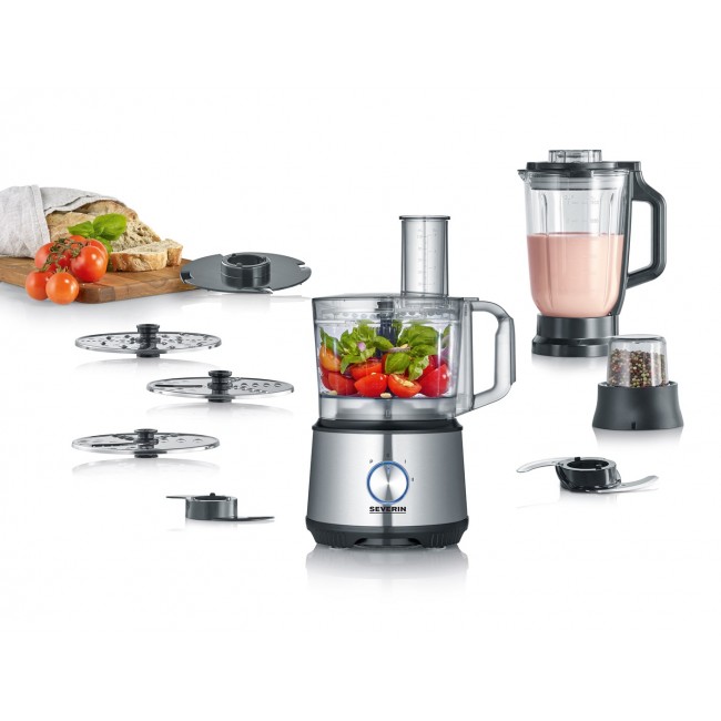 Severin KM 3892 food processor 1200 W 1.5 L Black, Stainless steel, Transparent Severin KM 3892 food processor 1200 W 1.5 L Black, Stainless steel, Transparent