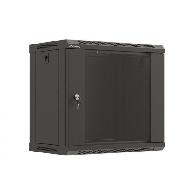 Lanberg WF03-5309-10B rack cabinet 9U Wall mounted rack Black