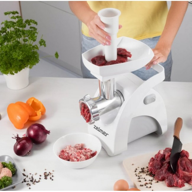 Zelmer ZMM9801B mincer 2200 W Stainless steel, White