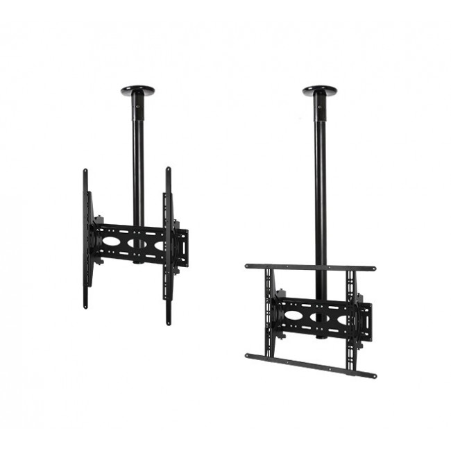 B-Tech Universal Flat Screen Ceiling Mount with Tilt (VESA 400) - 1m 50mm Pole B-Tech Universal Flat Screen Ceiling Mount with Tilt (VESA 400) - 1m 50mm Pole