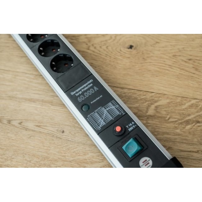 Brennenstuhl 1391010601 power extension 5 m 6 AC outlet(s) Indoor Black, Silver Brennenstuhl 1391010601 power extension 5 m 6 AC outlet(s) Indoor Black, Silver