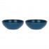 Set of 2 Concerto Blu Avio Salad Bowls - Navy Blue, 26 cm