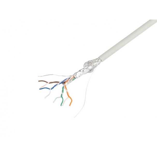 LANBERG LAN CABLE SFTP CAT.5E 305M SOLID CU LSZH GREY CPR + FLUKE PASSED