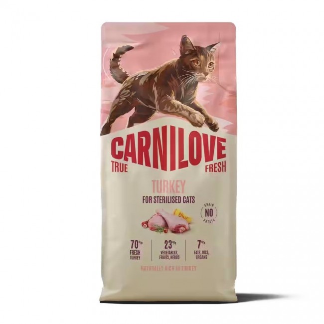 CARNILOVE True Fresh Turkey Sterilised - dry cat food - 400g CARNILOVE True Fresh Turkey Sterilised - dry cat food - 400g