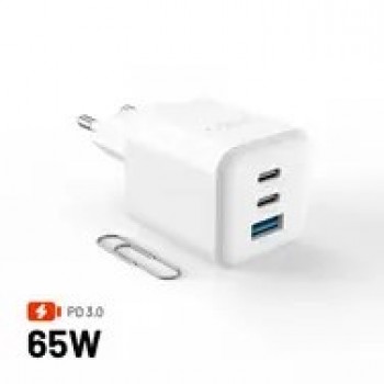  adowarka Fixed Mini 1x USB-A 2x USB-C 3.25 A (FIXCG65M-2C1A-WH)