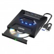 UNITEK External DVD/CD Burner with 5 Gbps USB Hub