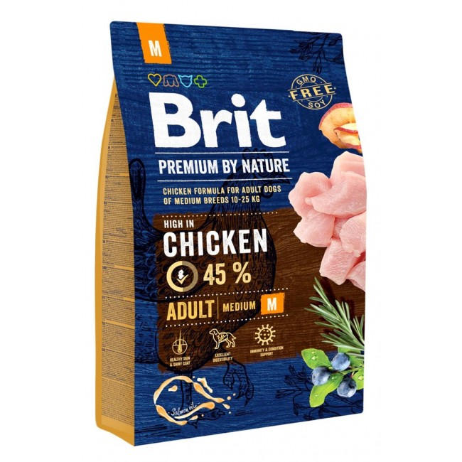 BRIT Premium by Nature Adult M - dry dog food Chicken - 8 kg BRIT Premium by Nature Adult M - dry dog food Chicken - 8 kg