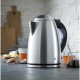 WMF Stelio 0413020012 electric kettle 1.7 L 2400 W Black, Stainless steel