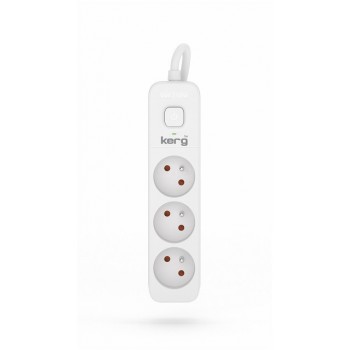 KERG power strip with switch 3 sockets 1.5m 10A