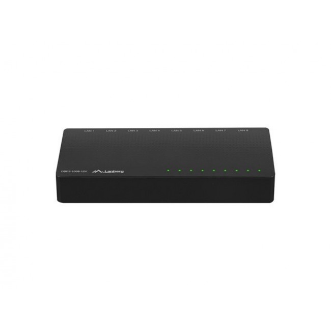 LANBERG SWITCH DSP2-1008-12V (8-PORT, 12V, 1GB/S) LANBERG SWITCH DSP2-1008-12V (8-PORT, 12V, 1GB/S)