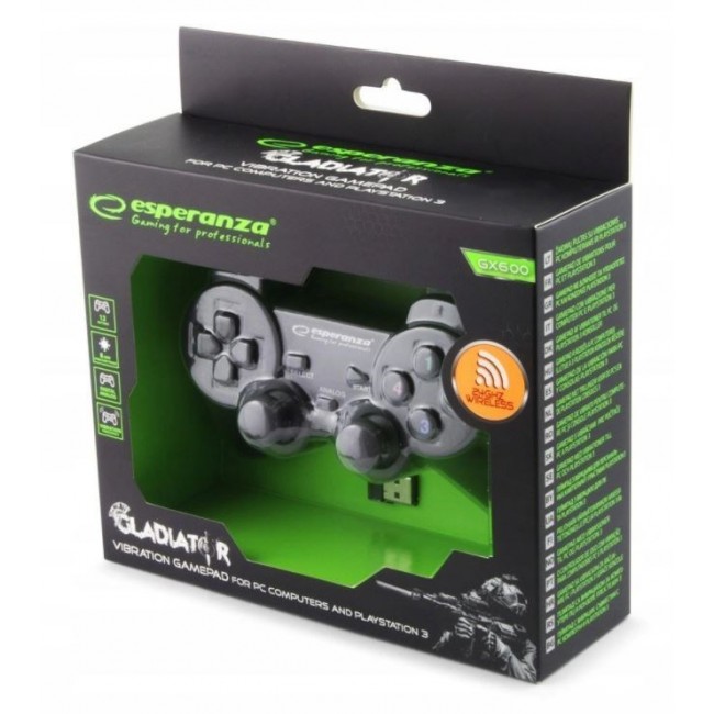 Esperanza EGG108K Gaming Controller Black USB 2.0 Gamepad Analogue / Digital PC, Playstation 3 Esperanza EGG108K Gaming Controller Black USB 2.0 Gamepad Analogue / Digital PC, Playstation 3