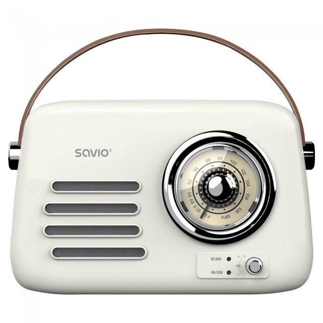 SAVIO RS-02 Portable Radio, white SAVIO RS-02 Portable Radio, white