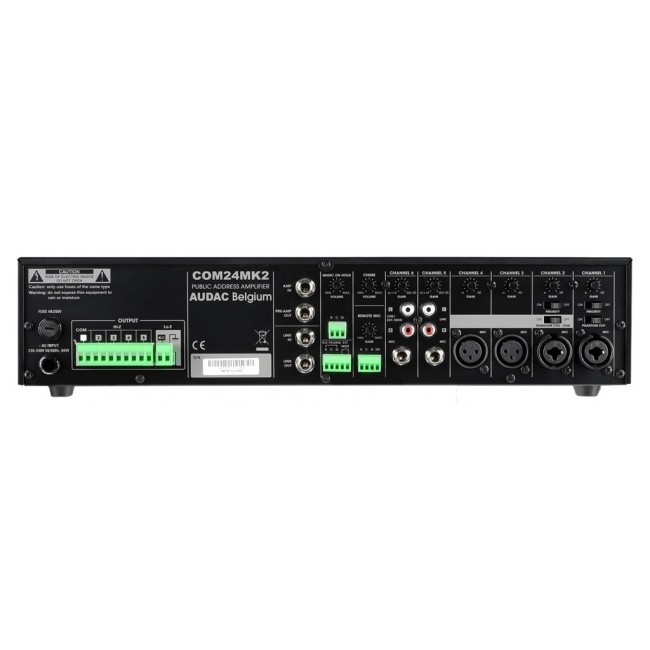 AUDAC COM24MK2 audio amplifier Performance/stage Black AUDAC COM24MK2 audio amplifier Performance/stage Black