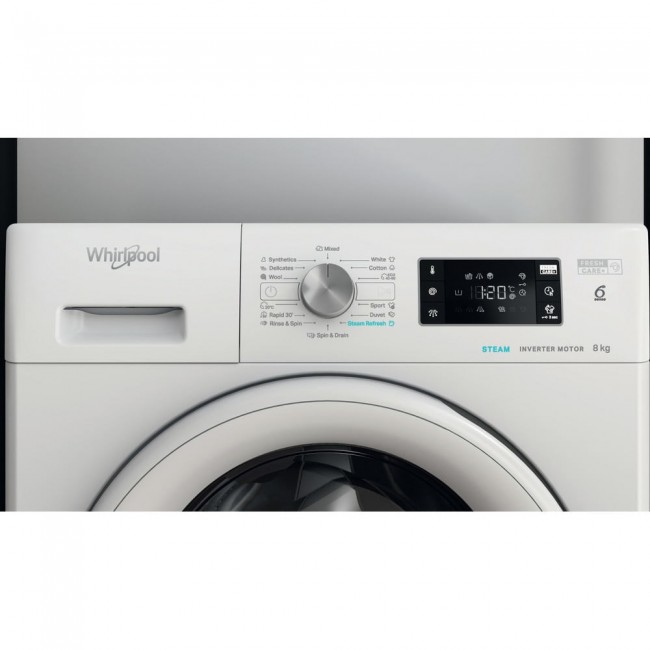 Whirlpool FFB 8258 WV EE washing machine Front-load 8 kg 1151 RPM White