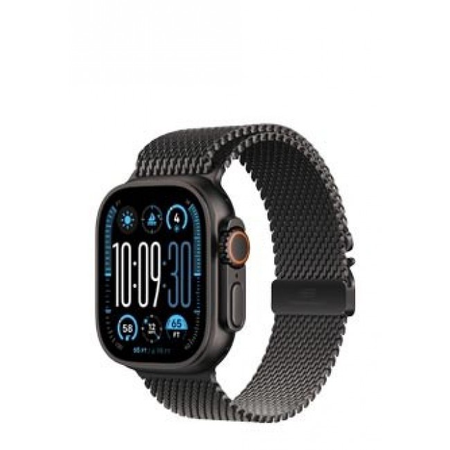 Apple Watch Ultra 2 GPS + Cellular 49mm Black Titanium Case with Black Titanium Milanese Loop - M