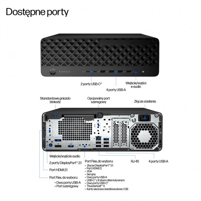 HP EliteDesk 8 SFF G1i Ultra 7 265 16GB DDR5 5600 SSD1TB Arc W11Pro 3Y OnSite HP EliteDesk 8 SFF G1i Ultra 7 265 16GB DDR5 5600 SSD1TB Arc W11Pro 3Y OnSite