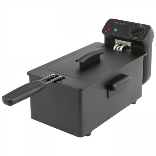 ProfiCook PC-FR 1325 Single 3 L Stand-alone 2000 W Deep fryer Black