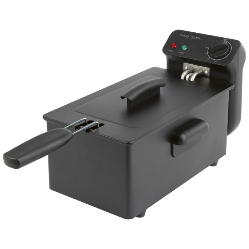 ProfiCook PC-FR 1325 Single 3 L Stand-alone 2000 W Deep fryer Black