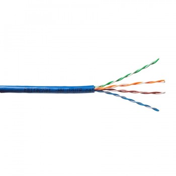 Kabel Emiter Net UTP (U/UTP) kat.5e, linka, 4x2x24AWG, PCW, niebieski