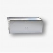 Box blatowy 8M - puszka blatowa do monta u gniazd standardu 22,5x45 mm ( 45x45 mm) uchylna dwustronnie, srebrny metalik