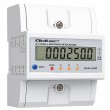 Qoltec 50980 Three-phase electronic meter with reset | DIN rail energy consumption meter | 400V | 100A | LCD | LED | 4P