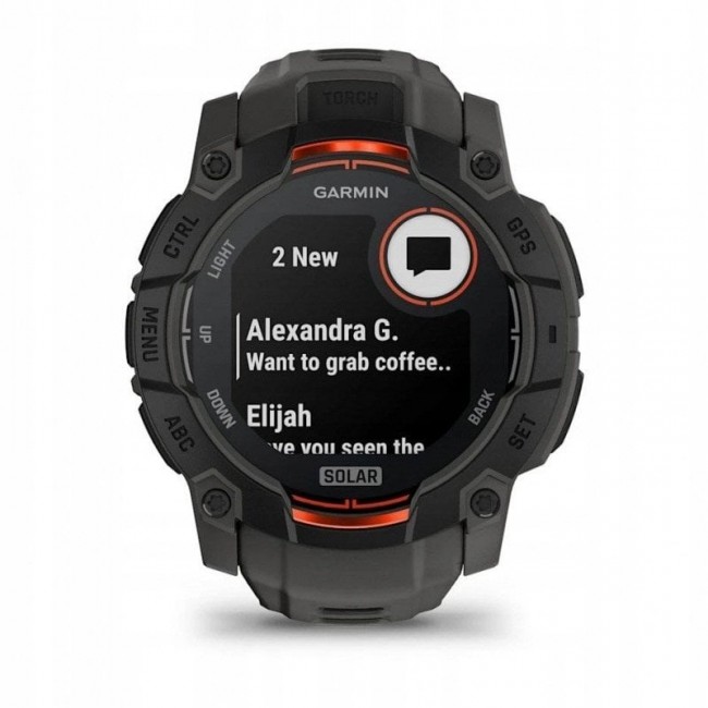 GARMIN Instinct 3 50mm SOLAR Black smartwatch