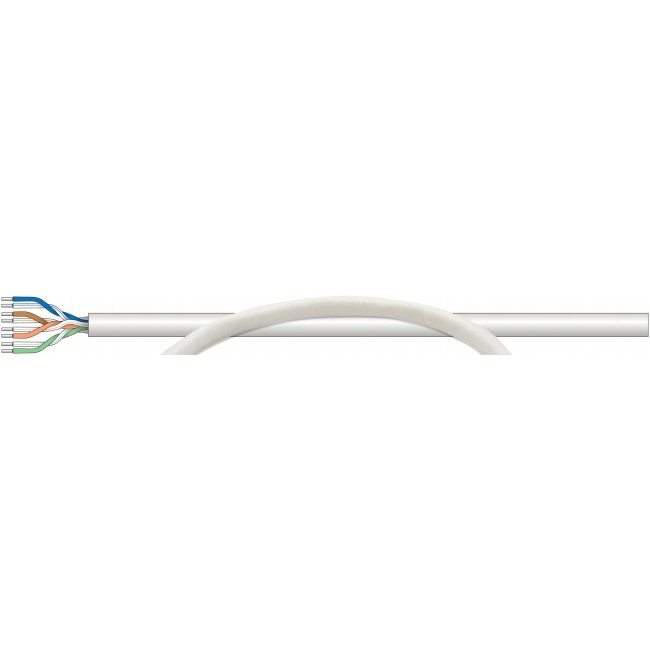 Intellinet Network Bulk Cat5e Cable, 24 AWG, Solid Wire, 305m, Grey, Copper, U/UTP, Box