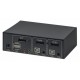 Manhattan DisplayPort 1.2 KVM Switch 2-Port, 4K@60Hz, USB-A/3.5mm Audio/Mic Connections, Cables included, Audio Support, Control 2x computers from one pc/mouse/screen, USB Powered, Black, Three Year Warranty