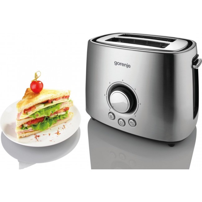 Gorenje T1000E 7 2 slice(s) 1000 W Stainless steel